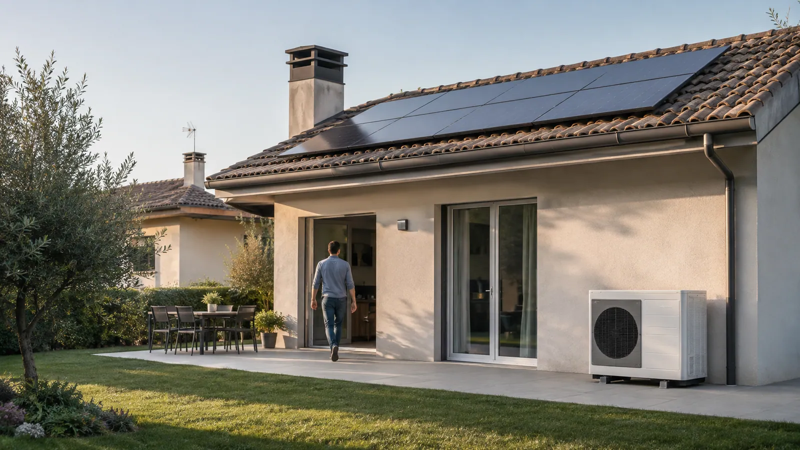 Abitazione con fotovoltaico e pompa di calore